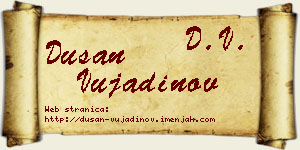 Dušan Vujadinov vizit kartica